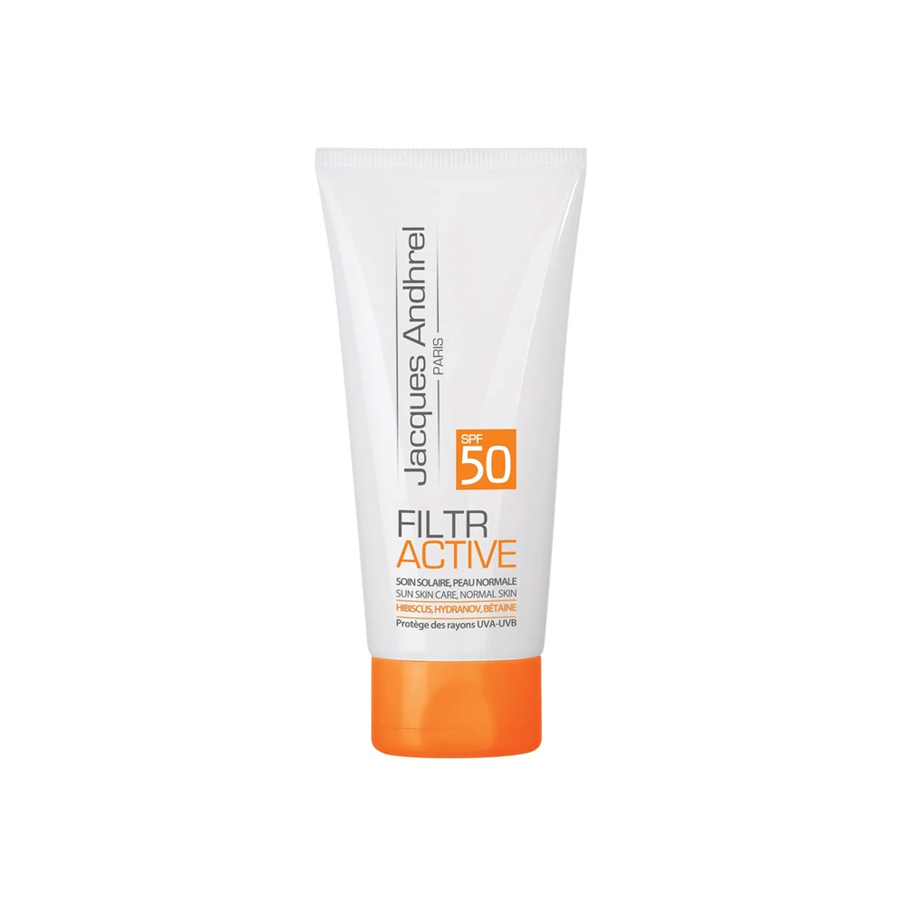 کرم ضد آفتاب بی رنگ SPF50 ژاک آندرل مناسب پوست خشک و معمولی حجم 50 میل